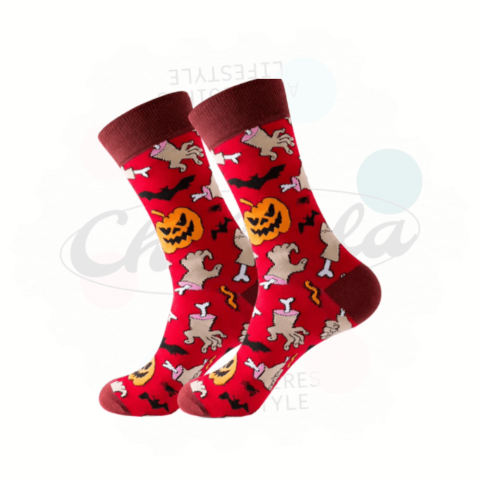 Chaussettes Fantaisie Horreur & Citrouilles - Chollala