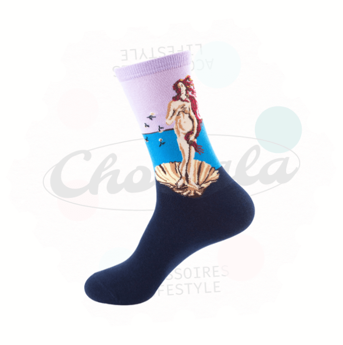 chaussettes fantaisie arty inspiration art classique