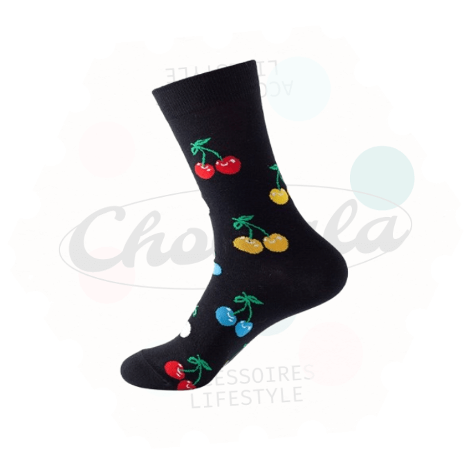 Chaussettes Fantaisie Cerise - Chollala
