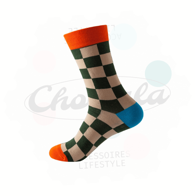 Chaussettes Fantaisie Damier - Chollala