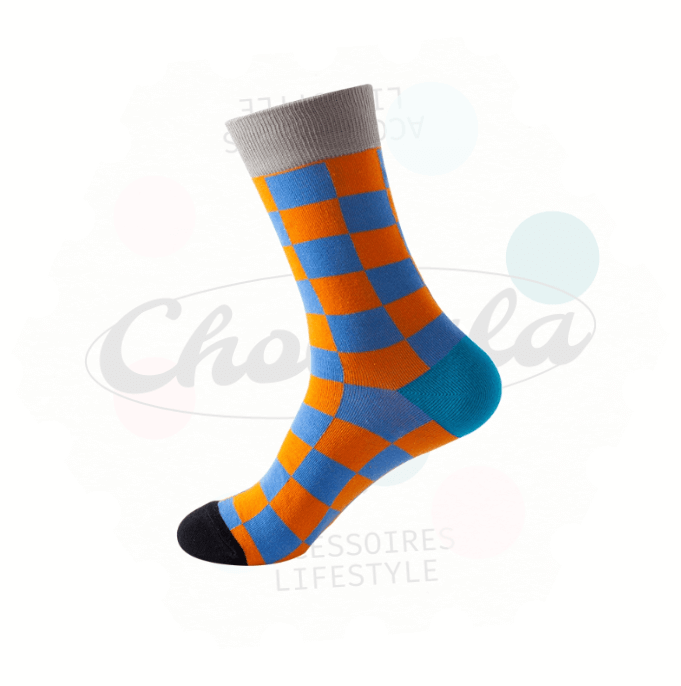 Chaussettes Fantaisie Damier - Chollala