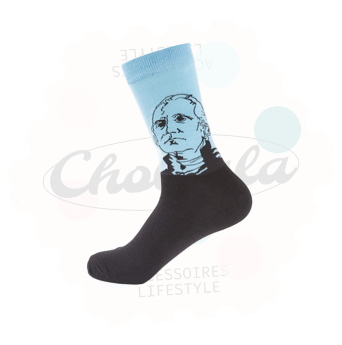 Chaussettes Fantaisie George Washington 02 - Chollala