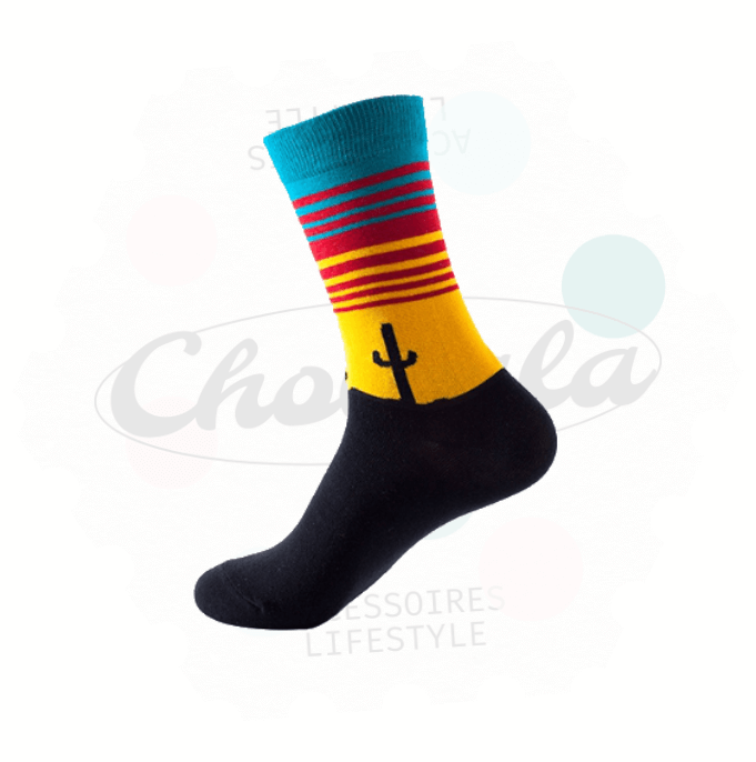 Chaussettes Fantaisie Paysage Cactus - Chollala