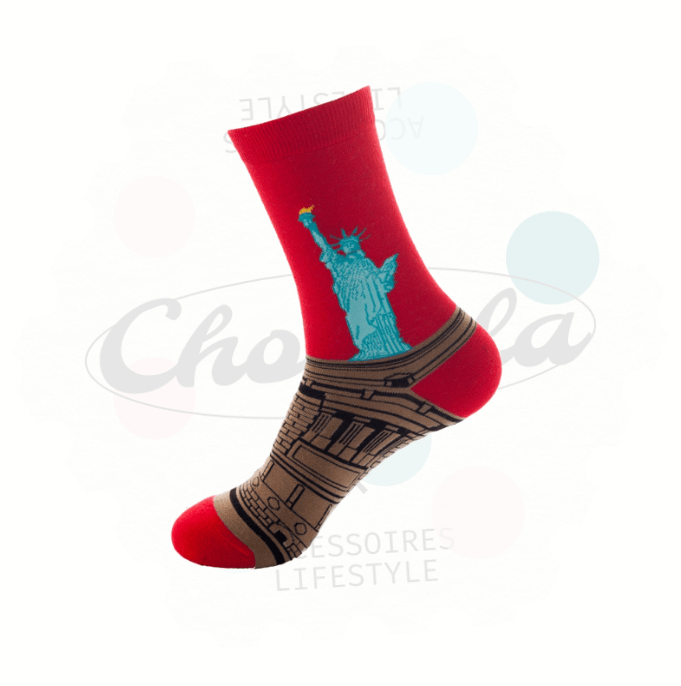 Chaussettes Fantaisie Statue de la Liberté - Chollala