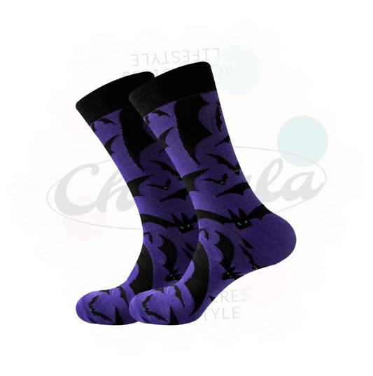 Chaussettes Fantaisie Chauves - Souris Sombres - Chollala