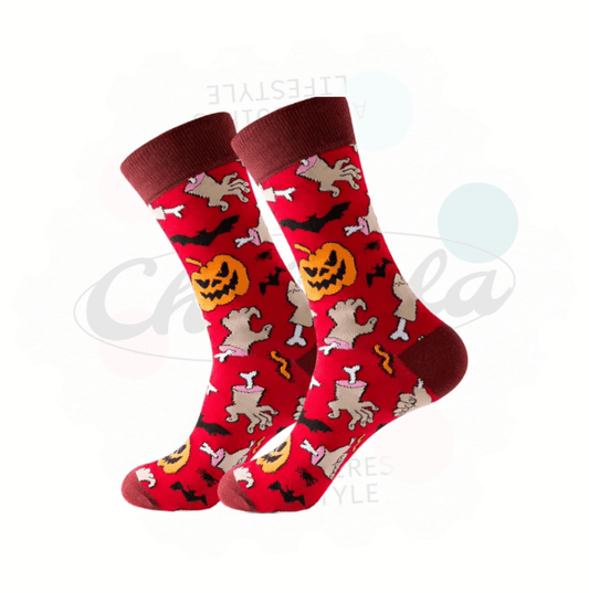 Chaussettes Fantaisie Horreur & Citrouilles - Chollala