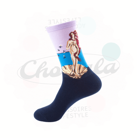 chaussettes fantaisie arty inspiration art classique