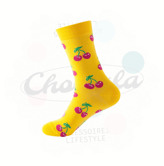 Chaussettes Fantaisie Cerise - Chollala