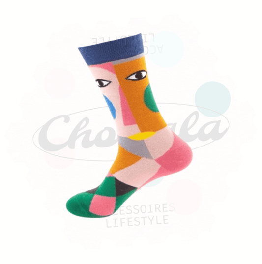 Chaussettes Fantaisie Cubisme - Chollala
