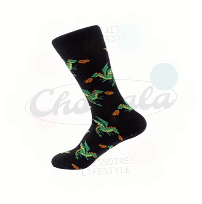 Chaussettes Fantaisie Dragons Verts - Chollala