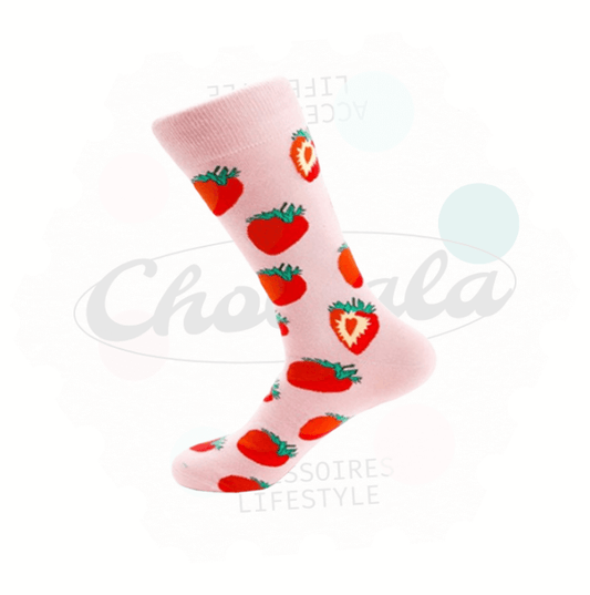 Chaussettes Fantaisie Fraises - Chollala