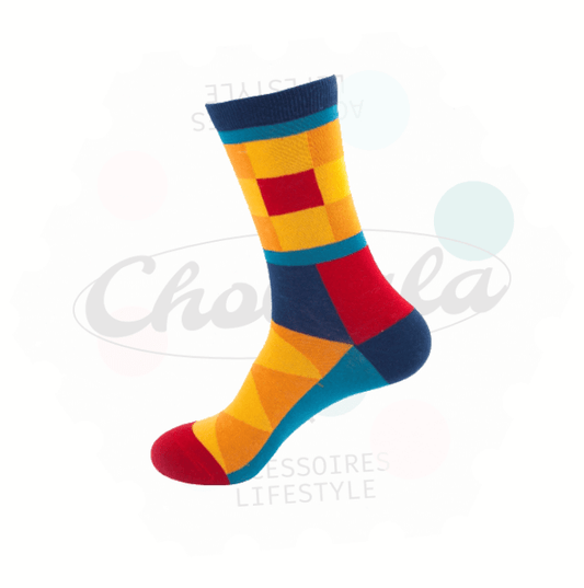 Chaussettes Fantaisie Géométrie 01 - Chollala