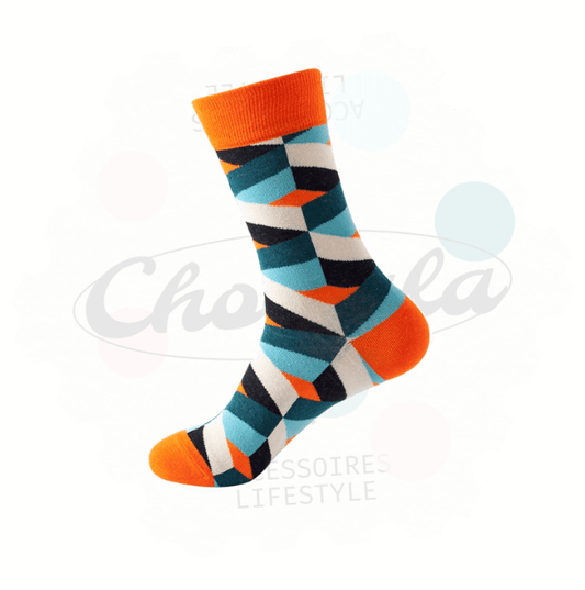 Chaussettes Fantaisie Géométrie 04 - Chollala