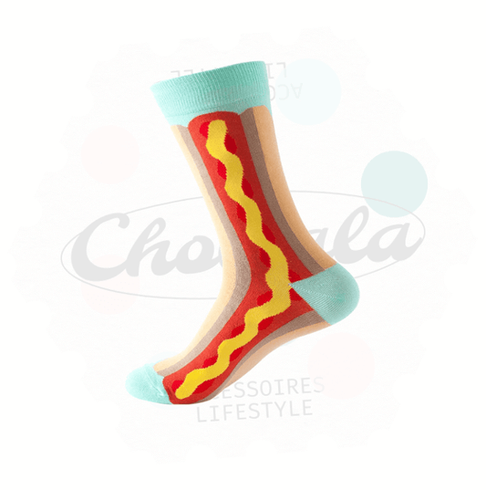 Chaussettes Fantaisie Hot - Dog - Chollala