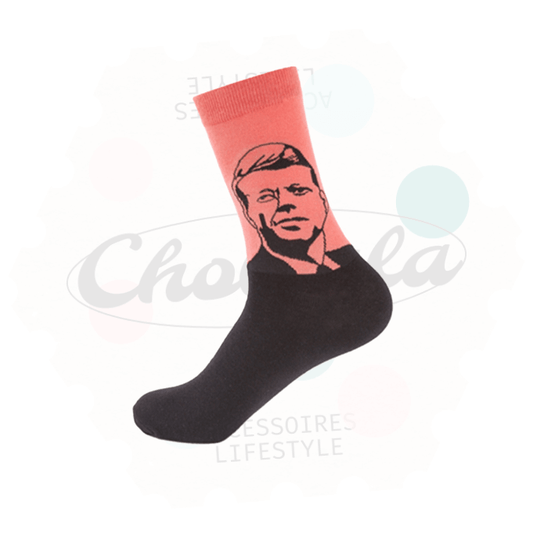 Chaussettes Fantaisie John Fitzgerald Kennedy (JFK) - Chollala