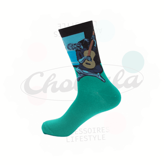 Chaussettes Fantaisie Le Vieux Guitariste - Chollala