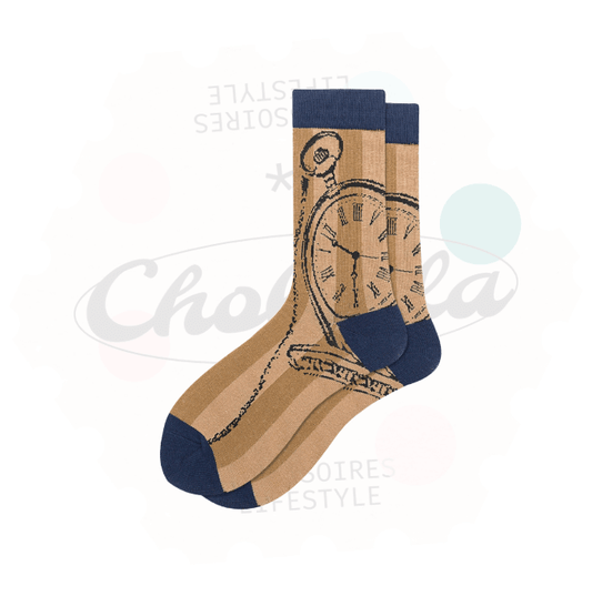 Chaussettes Fantaisie Montre à Gousset - Chollala