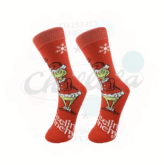 Chaussettes Fantaisie Noël La Fiancée Du Grinch - Chollala