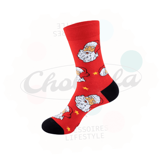 Chaussettes Fantaisie Noël Père Noël - Chollala
