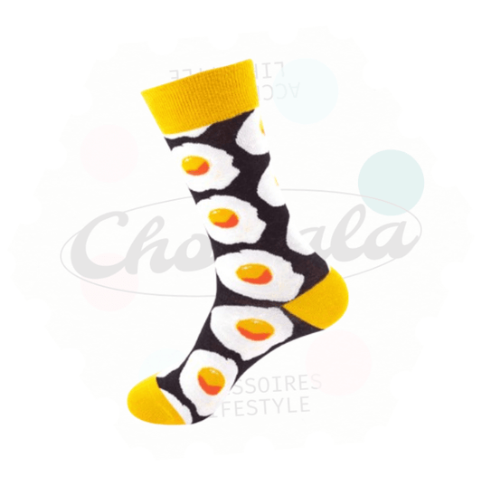 Chaussettes Fantaisie Oeufs au Plat - Chollala