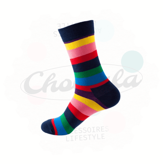 Chaussettes Fantaisie Rayée 04 - Chollala