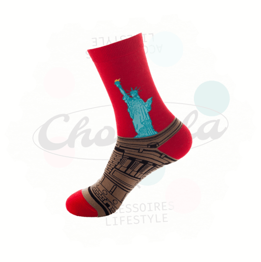 Chaussettes Fantaisie Statue de la Liberté - Chollala